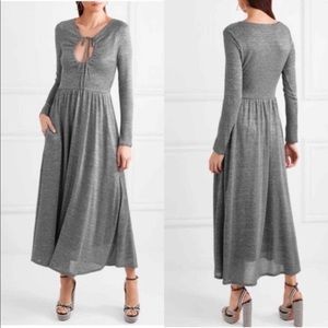 ALEXA CHUNG Metallic lurex midi dress M NWT